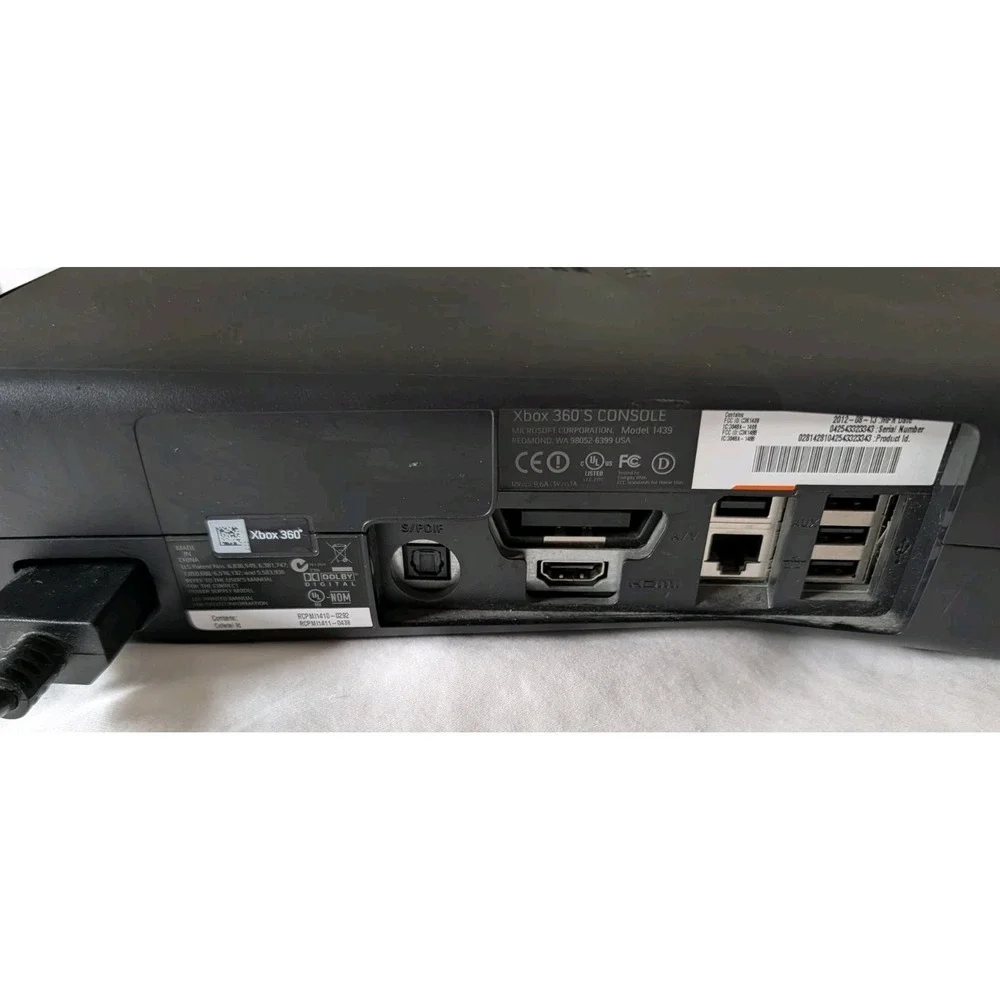Microsoft Xbox 360 S Console Powers On Mode1 1439 Tray Ejects / Parts or Repair